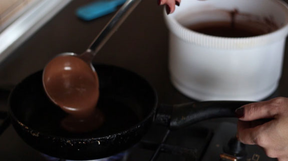 chocolate pancakes step 9