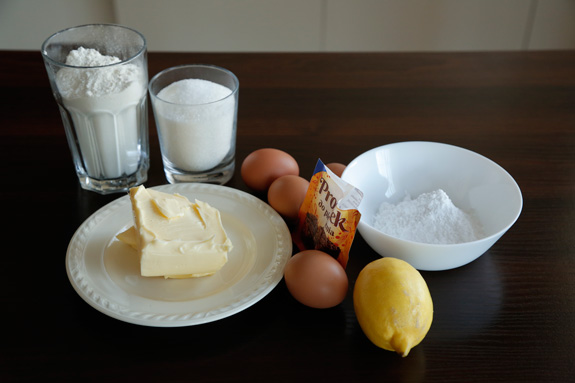 Ингредиенты для приготовления лимонного кекса... Лимонный кекс: пошаговый фото-рецепт
