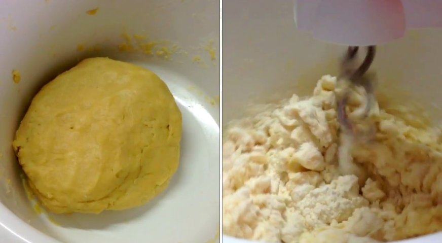 Банановый пирог: Замешиваем эластичное тесто.