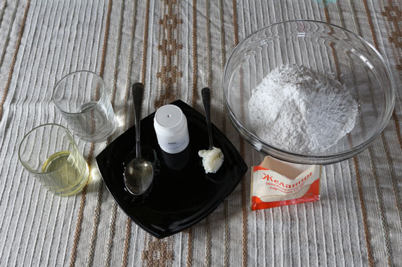 Ингредиенты. Сахарная мастика для изготовления цветов: пошаговый фото-рецепт