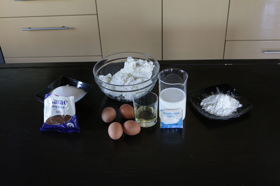 Ингредиенты для приготовления... Шоколадно-ванильный львовский сырник: пошаговый фото-рецепт