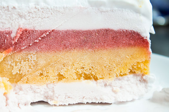 Клубнично-персиковый торт-мороженое рецепт